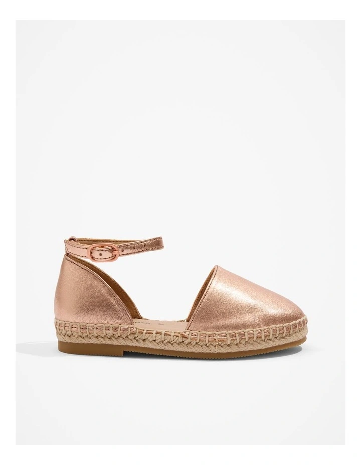 Metallic Espadrille in Rose Gold image 2