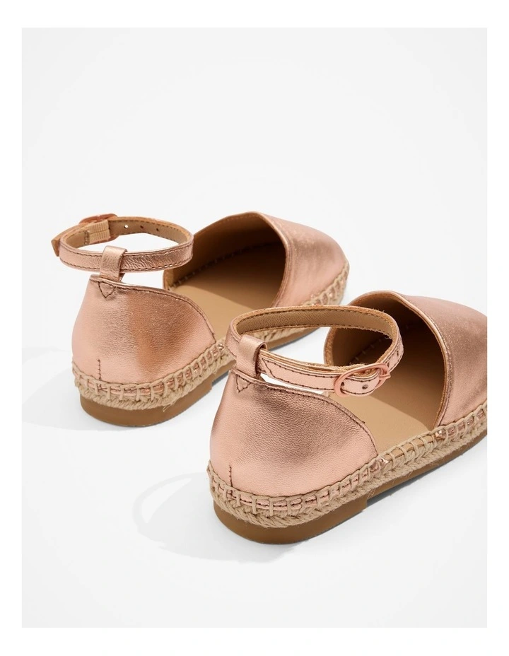 Metallic Espadrille in Rose Gold image 3