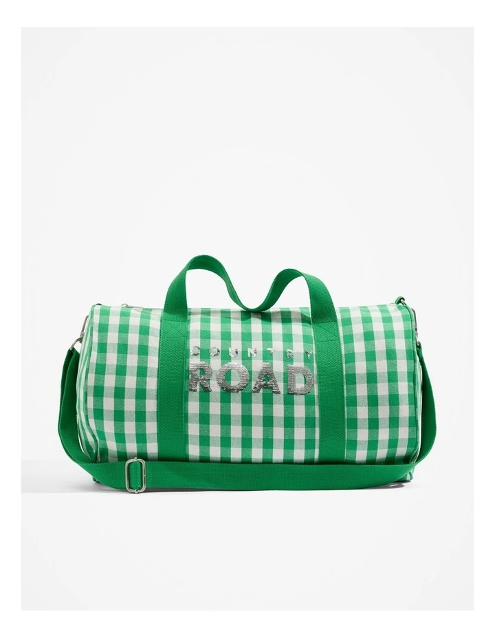 Logo Weekender in Green Gingham image 1