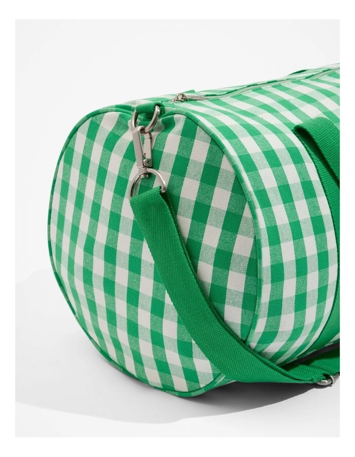 Logo Weekender in Green Gingham image 3