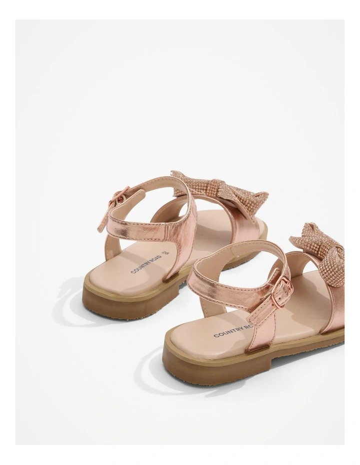 Crystal Sandal in Rose Gold image 3