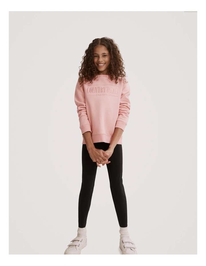 Cotton Jersey Legging in Black image 1