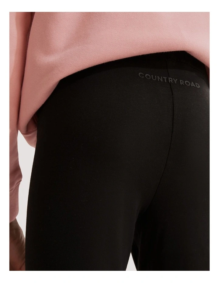 Cotton Jersey Legging in Black image 2