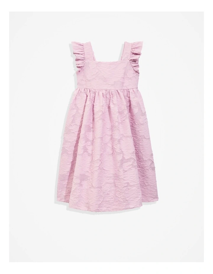 Floral Jacquard Dress in Petal Pink image 1