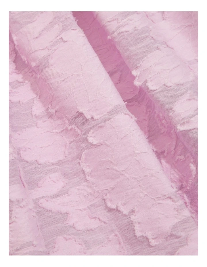 Floral Jacquard Dress in Petal Pink image 5