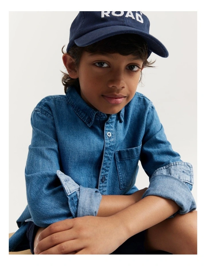 Australian Cotton Logo Cap in Navy image 2