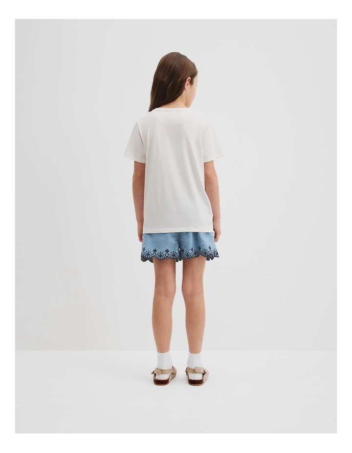 Verified Australian Cotton Heritage T-shirt in Marshmallow image 4