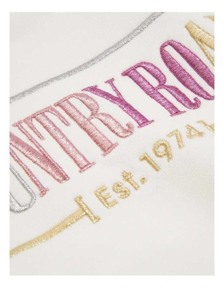 Verified Australian Cotton Heritage Sweat in Gold Multi Marsh image 2
