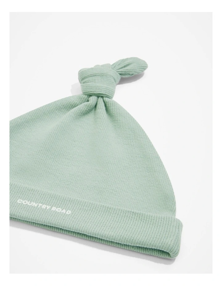 Organic Cotton Rib Beanie - Honey