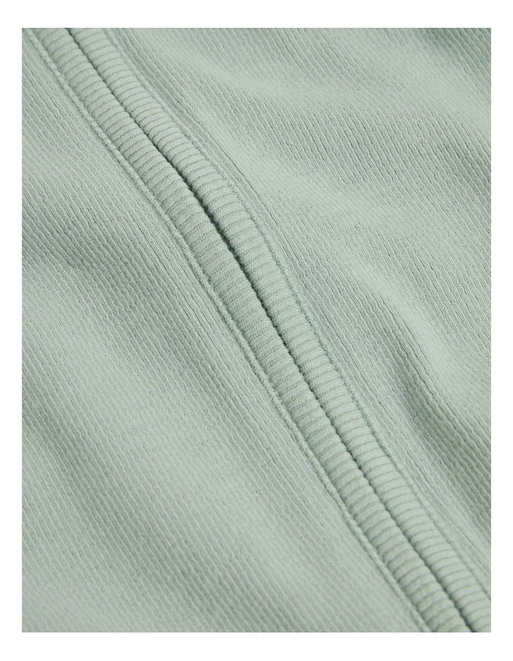 Organically Grown Cotton Rib Jumpsuit in Pistachio image 5