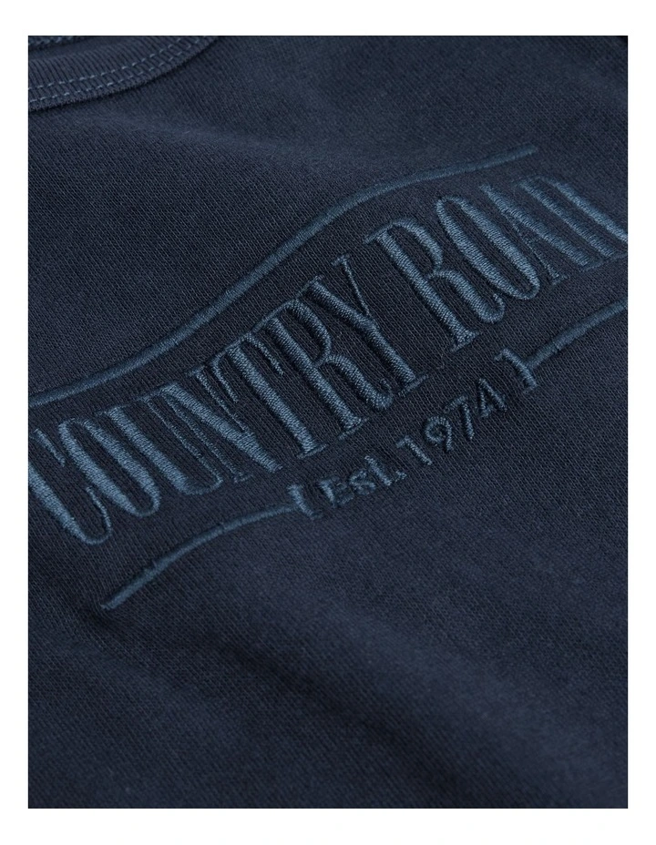 Cotton Heritage Bodysuit in Navy image 4