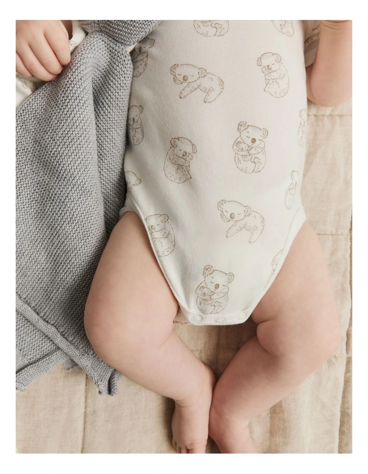 Cotton Koala Bodysuit in Marshmallow image 2