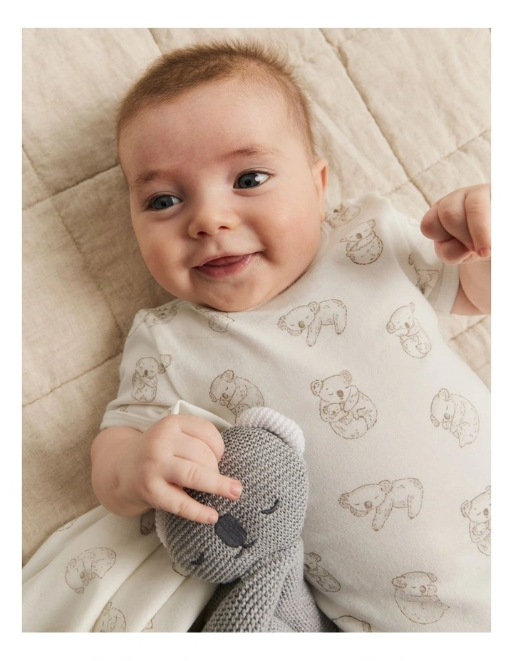 Cotton Koala Bodysuit in Marshmallow image 3
