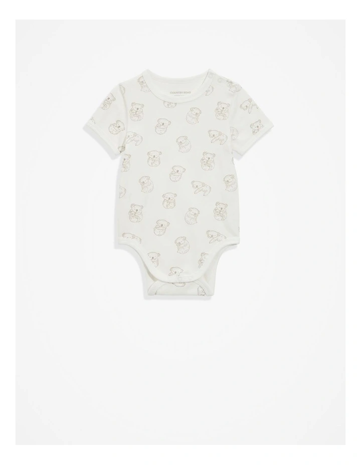 Cotton Koala Bodysuit in Marshmallow image 4