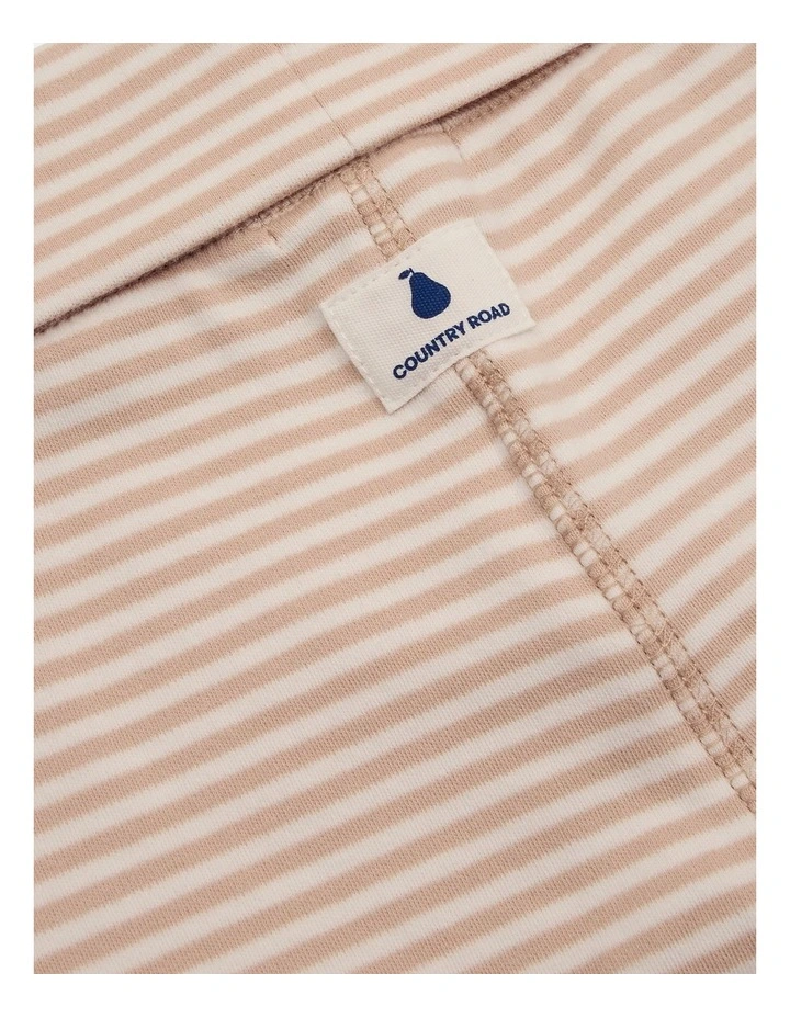 Cotton Stripe Soft Pant in Natural Stripe image 2