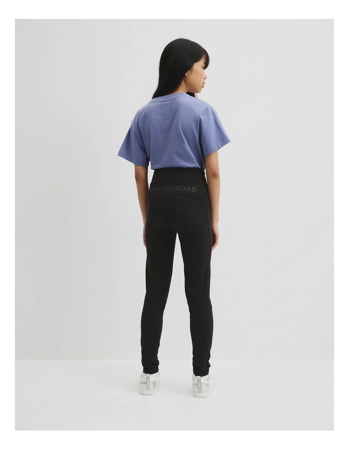 Teen Logo Legging in Black image 4