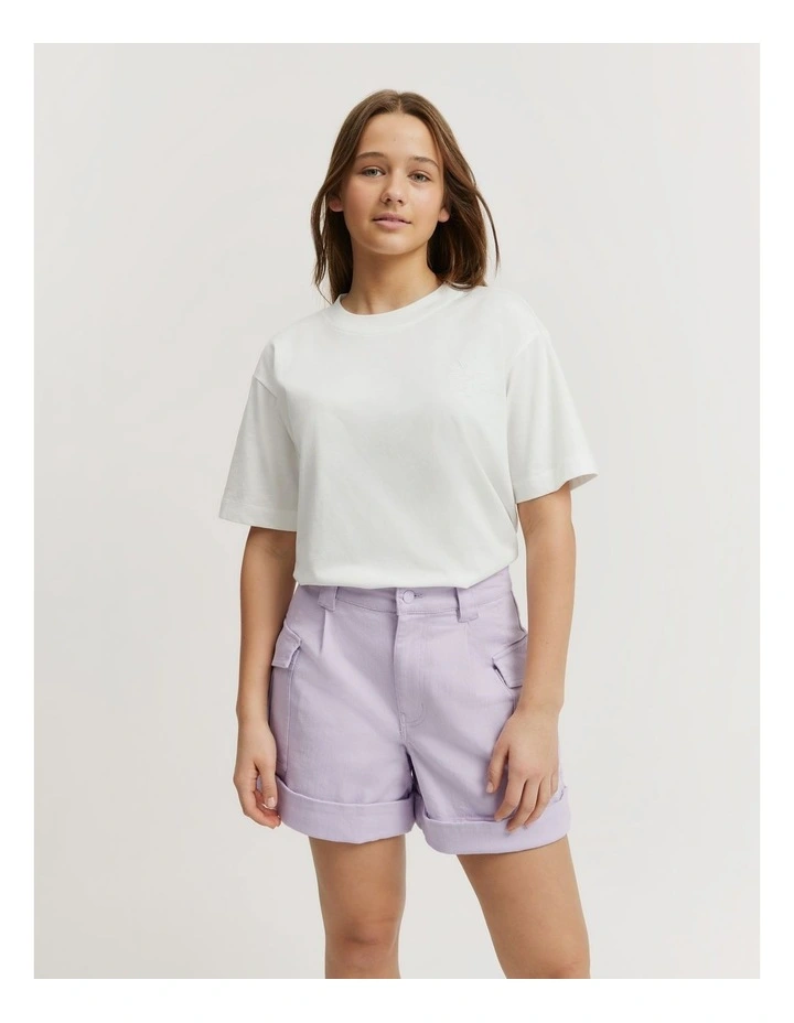Teen Utility Short in Lilac image 1