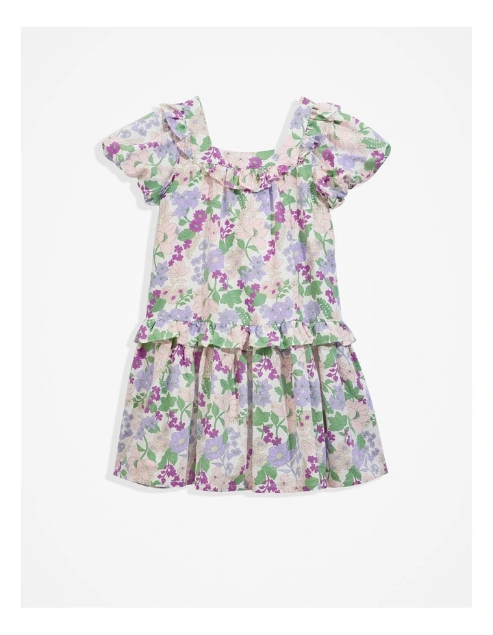 Puff Sleeve Dress in Summer Floral image 1
