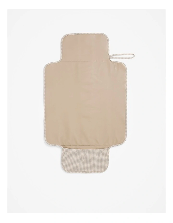 Linen Change Mat in Gingham image 3