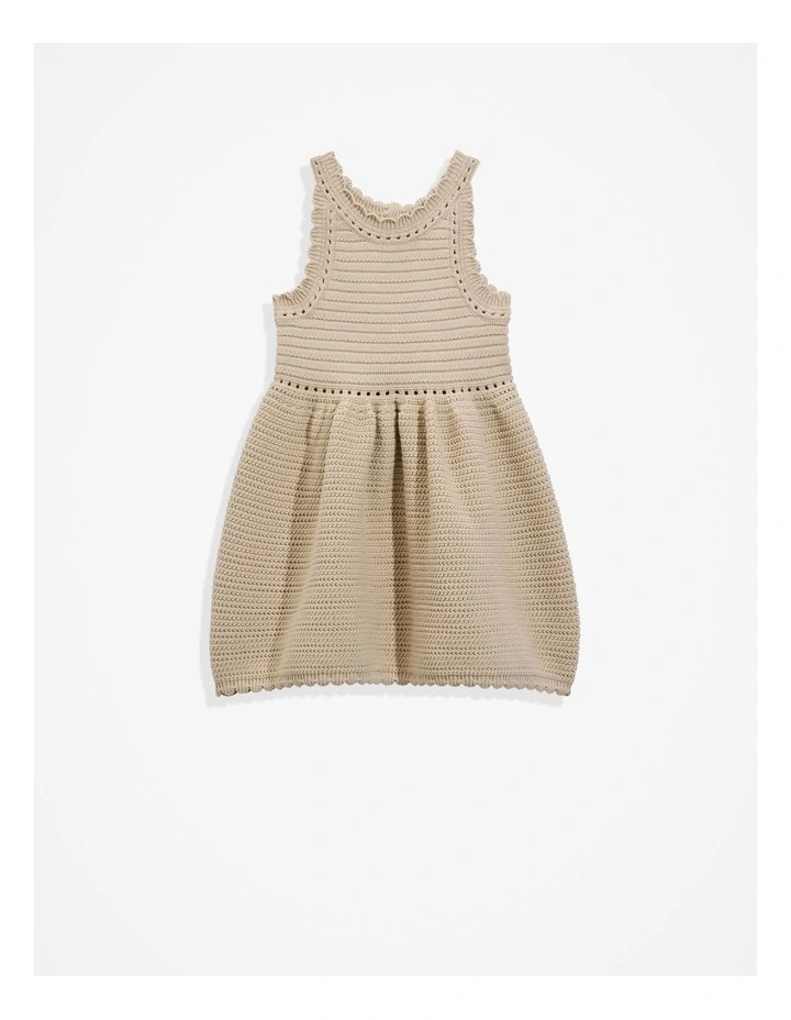 Knit Dress in Sand image 1
