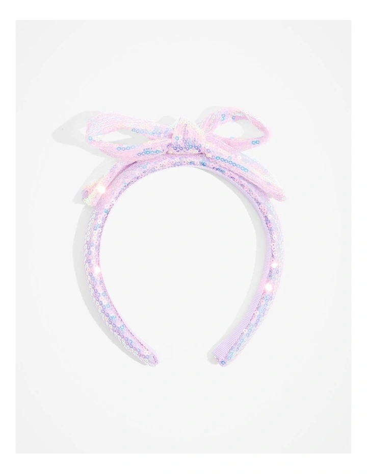 Sequin Headband in Lavender image 1