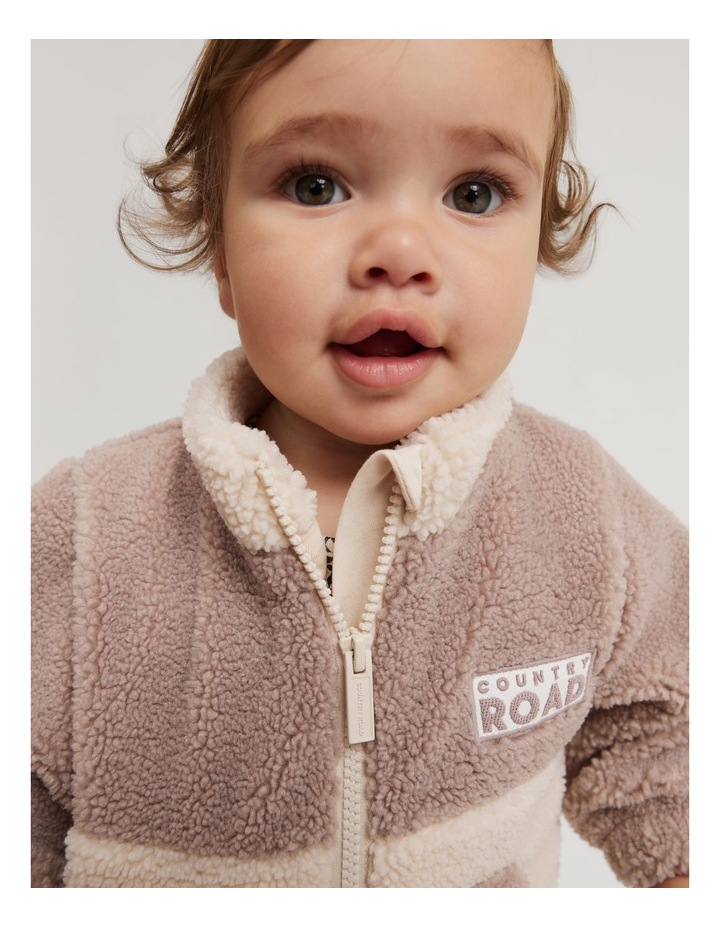 Sherpa Sweat in Mushroom Multi Lt Brown