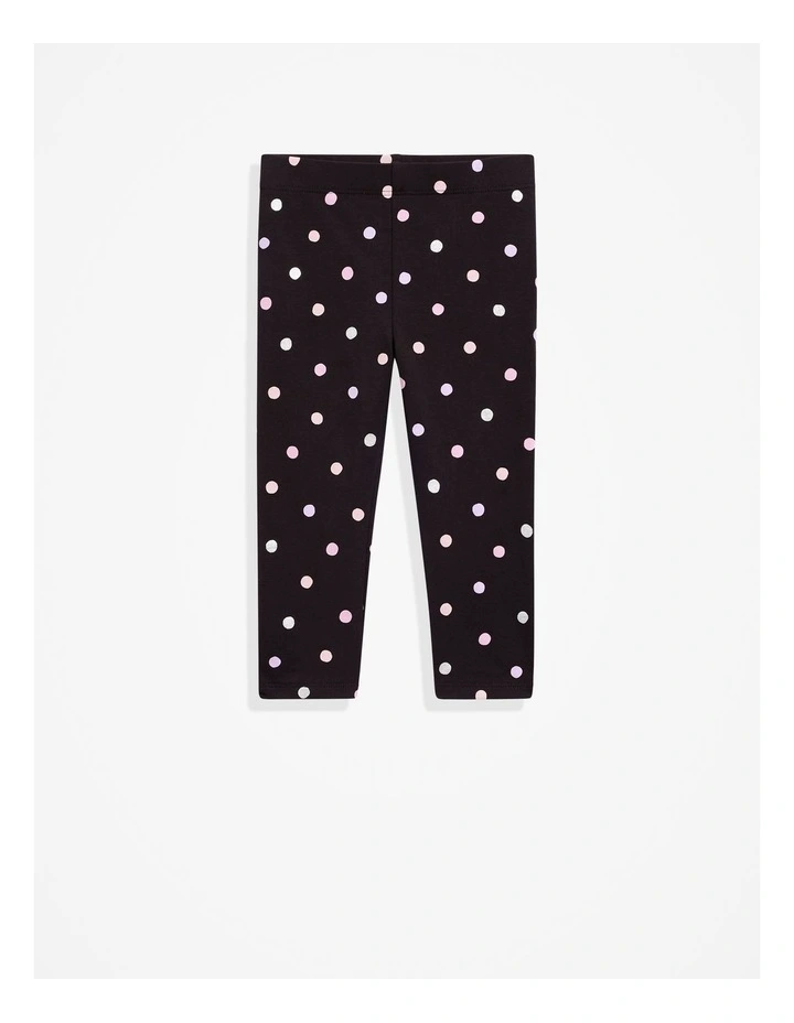 Spot Legging in Multi Spot Black image 1