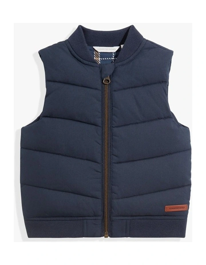 Nylon Vest in Navy image 4