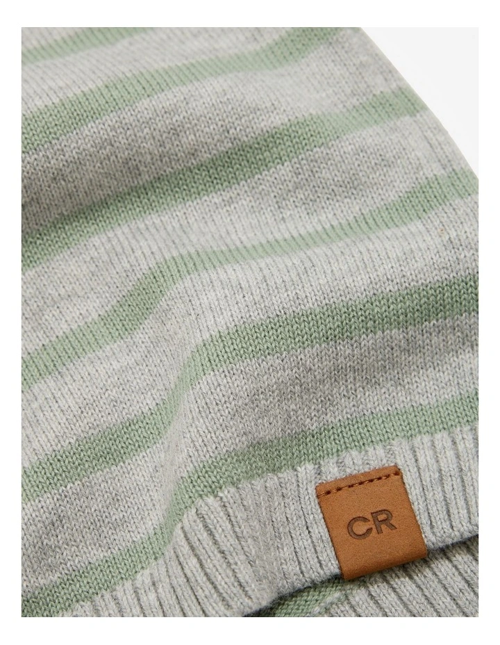 Classic Stripe Knit Top in Fern image 5