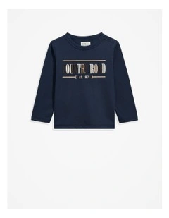 Heritage T-shirt in Navy Multi