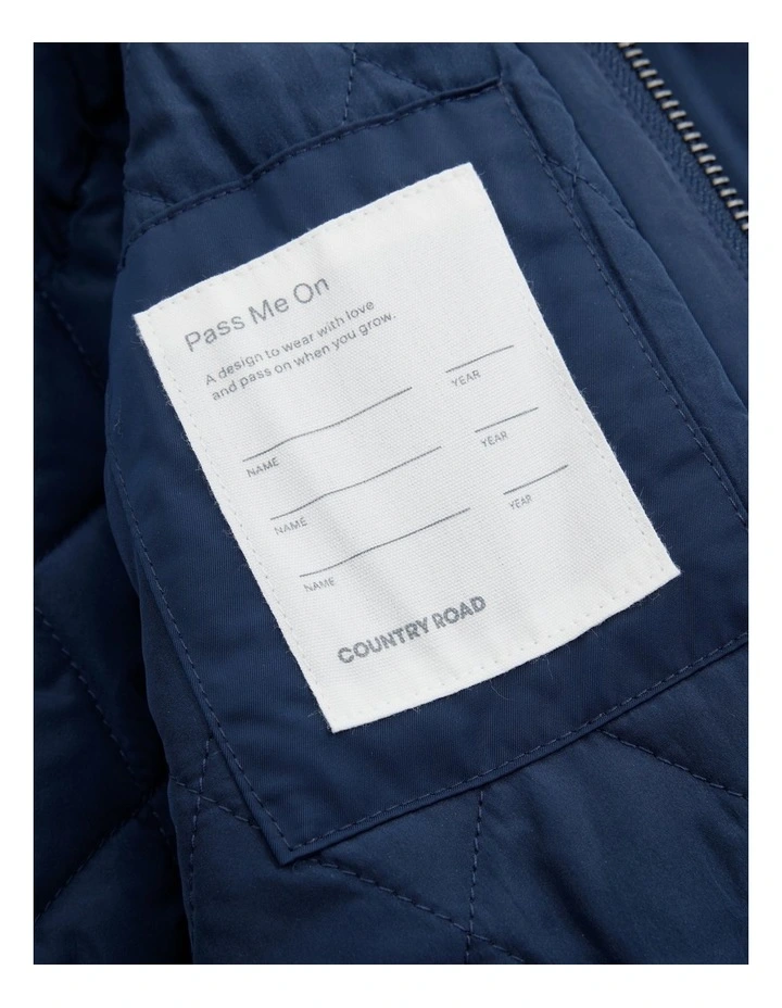 Sweat Hooded Jacket in Navy image 6