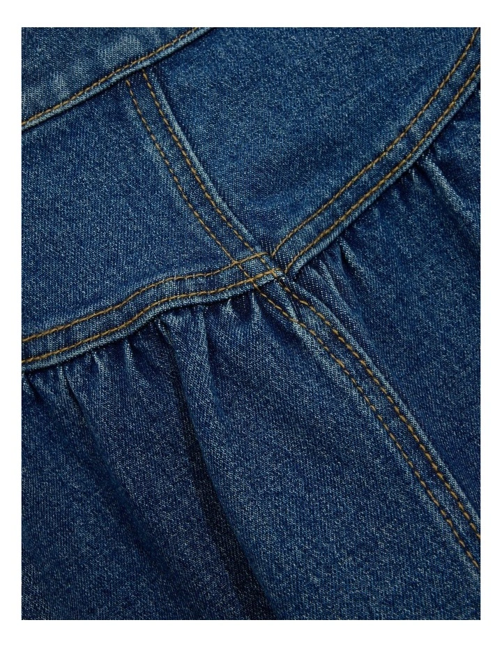 Denim Skirt in Indigo image 4
