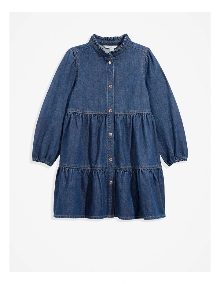 Country Road Denim Flounce Dress in Indigo | MYER Country Road Denim Flounce Dress in Indigo | MYER