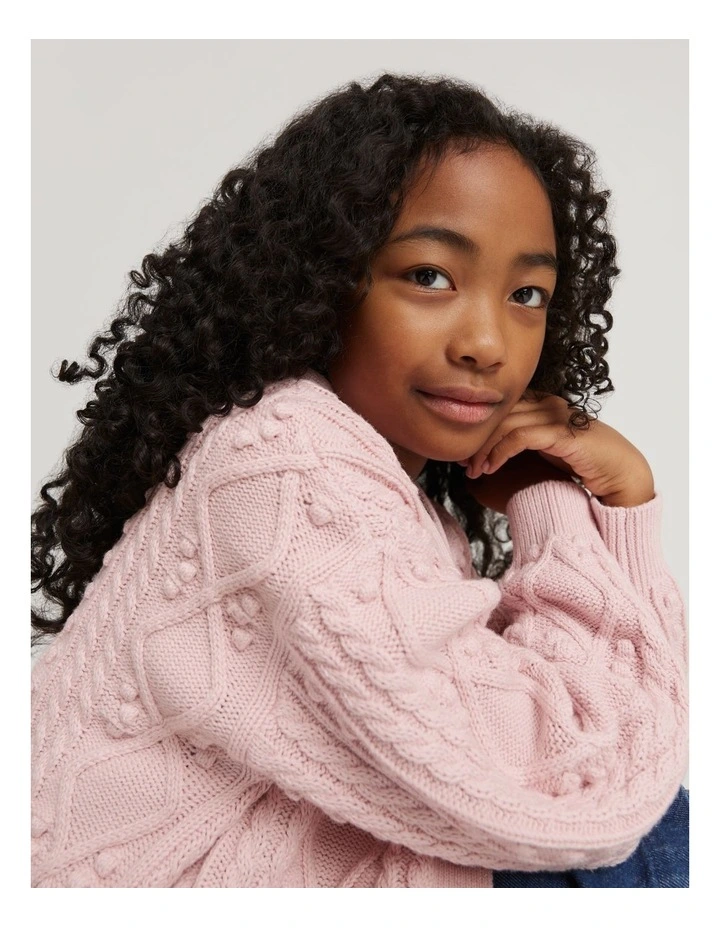 Country Road Organically Grown Cotton Blend Chunky Knit Cardigan