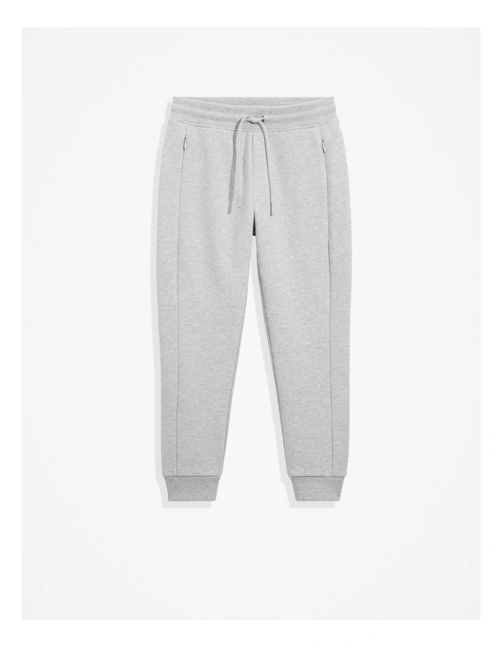 Soft Touch Track Pant in Light Grey Marle image 4
