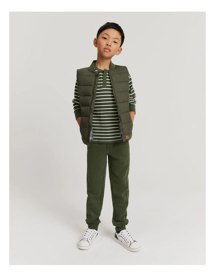 Soft Touch Track Pant in Khaki Green image 1