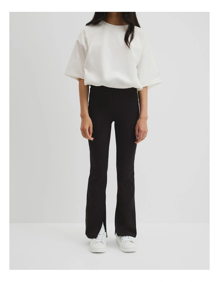 Teen Split Hem Pant in Black image 2