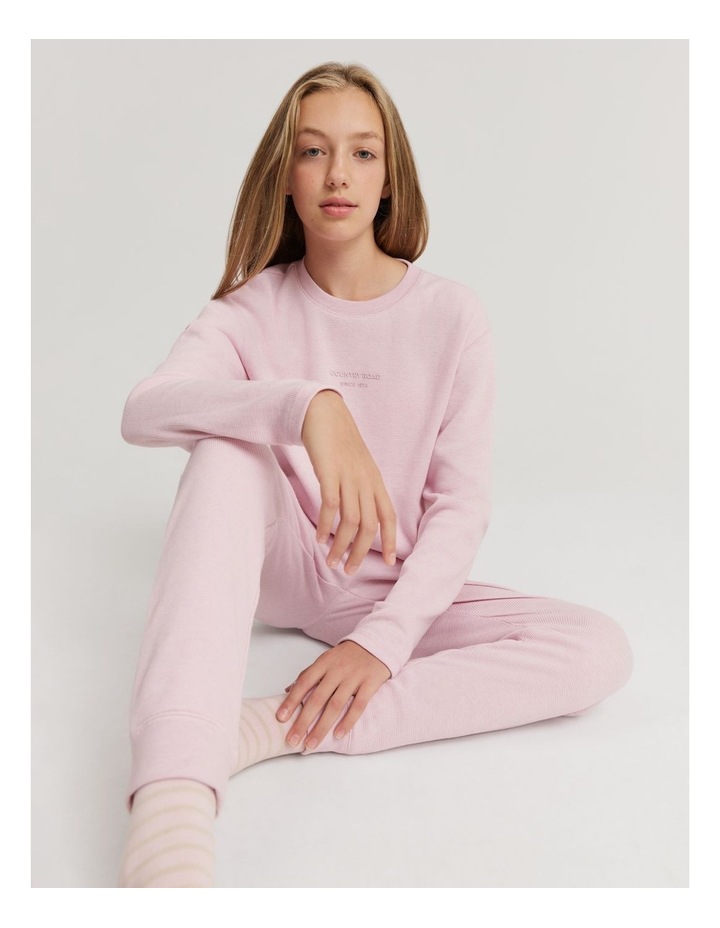 Teen Waffle Pyjama Set in Rose Marle Rose