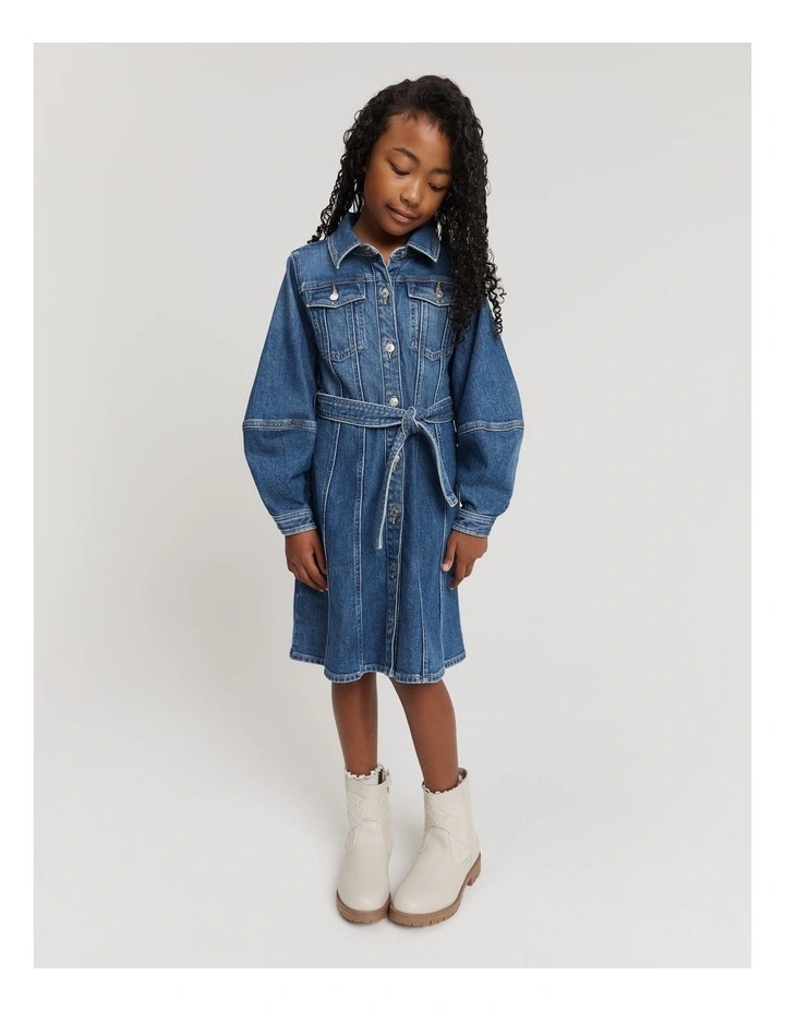 ジャケット・アウター Denim jacket mini dress Country Road Blouson Denim Mini Dress in Light Wash | MYER