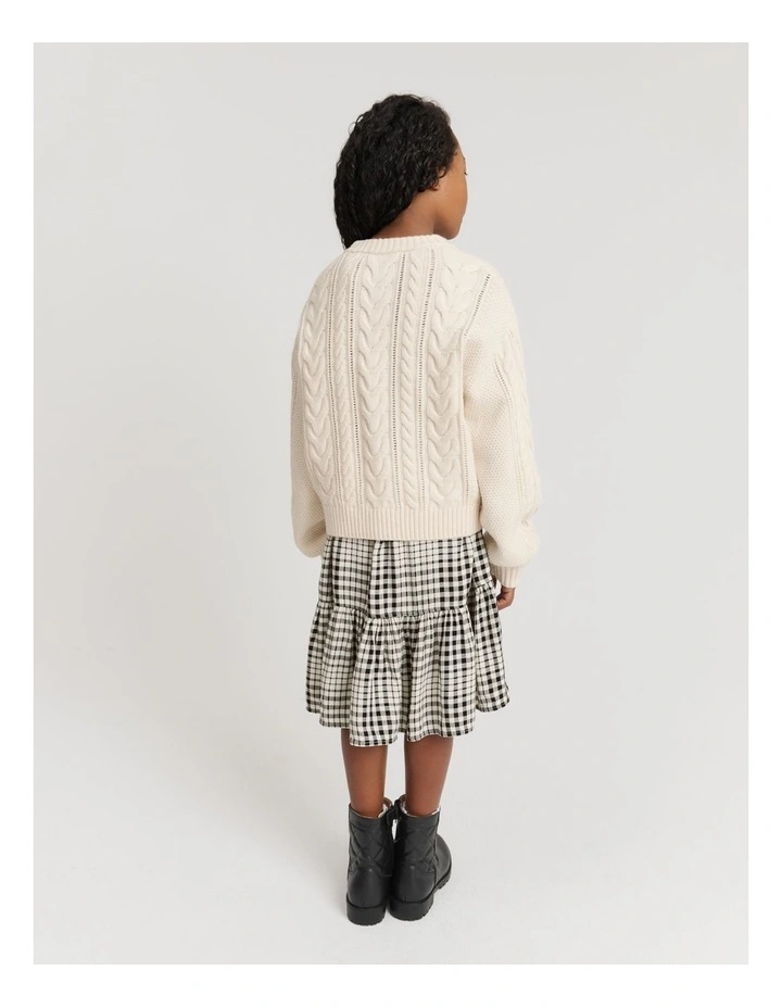 Cable Knit in Cream image 3