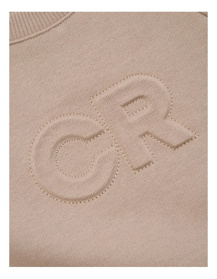 Country Road Gotscertified Organic Oversized Logo Jumpsuit In Mushroom