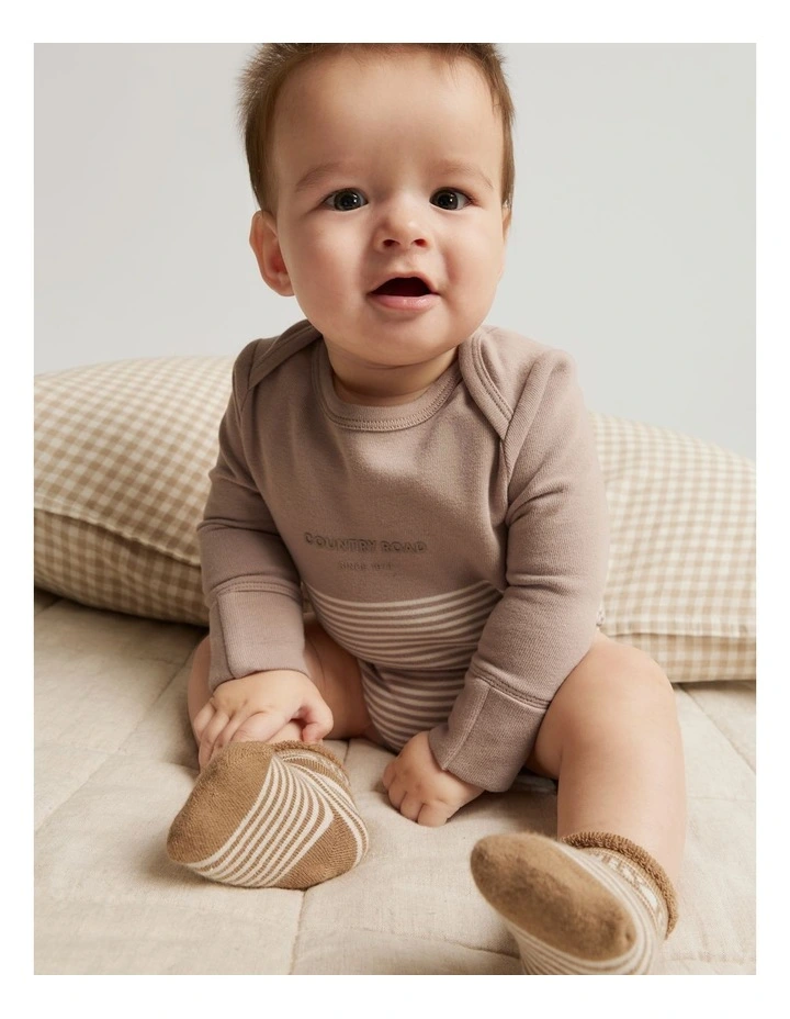 Gots-certified Organic Logo Gift Set Of 2 in Multi Stripe image 4