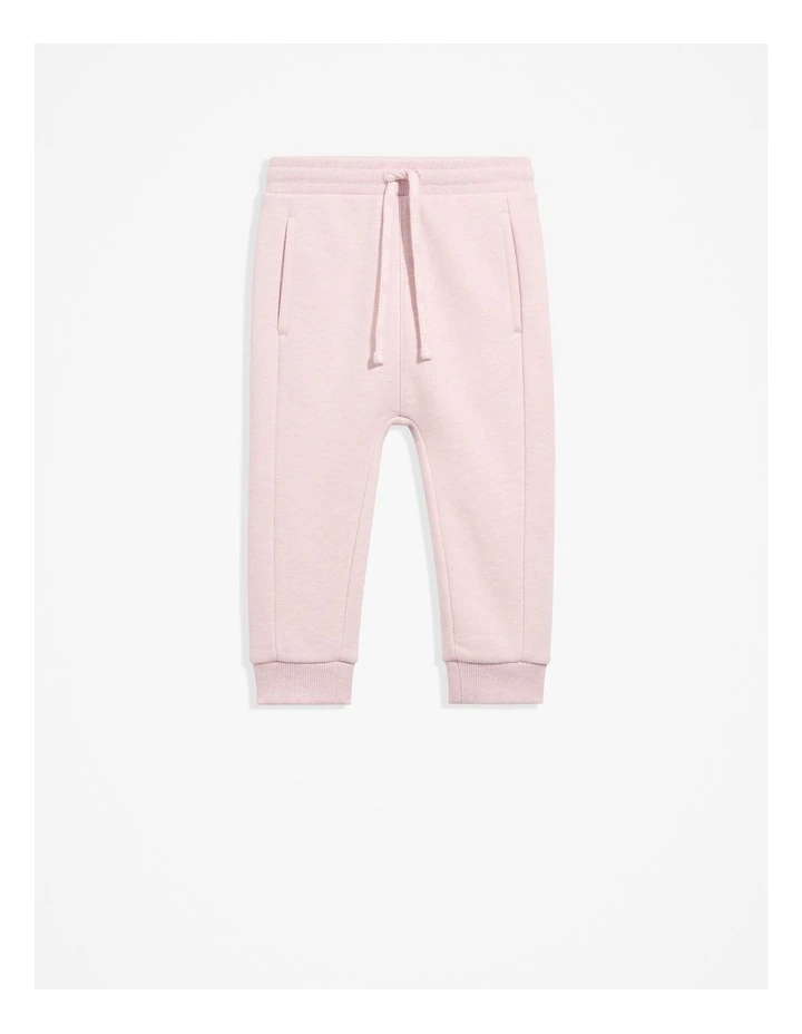 Soft Touch Track Pant in Pink Marle image 1