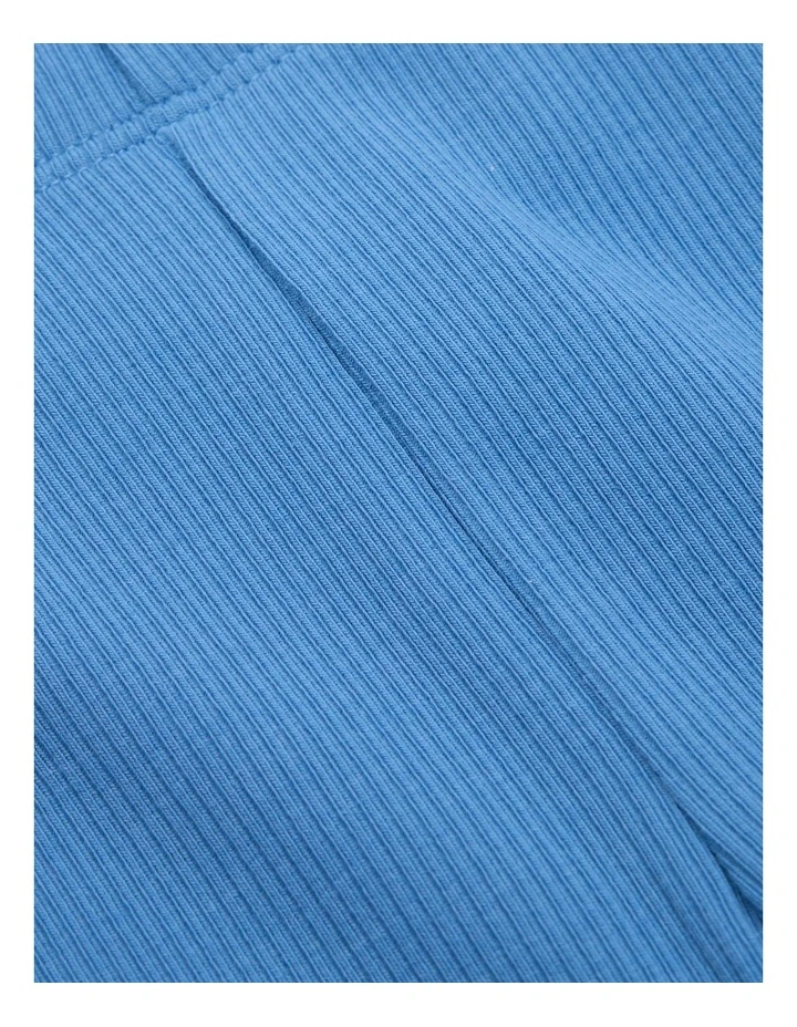 Solid Rib Legging in French Blue image 2