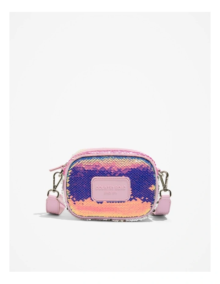 Soft Crossbody Bag in Sequin Pink image 1