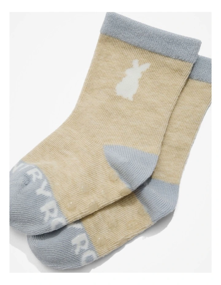 Country Road Bunny Sock In Oatmeal Marle MYER