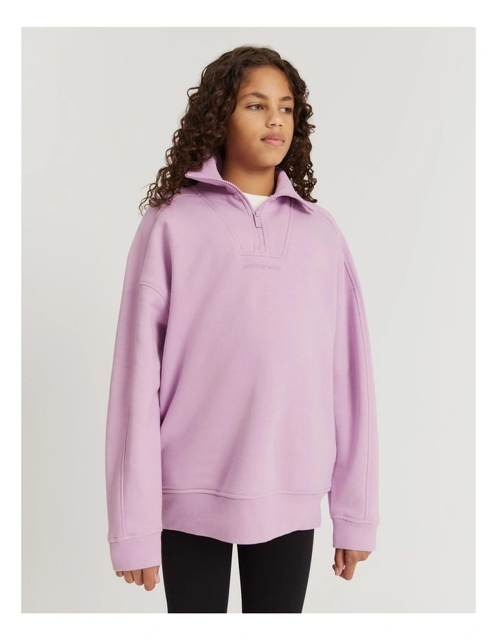 Country Road Teen Recycled Cotton Blend Panelled Logo Hooded Sweat