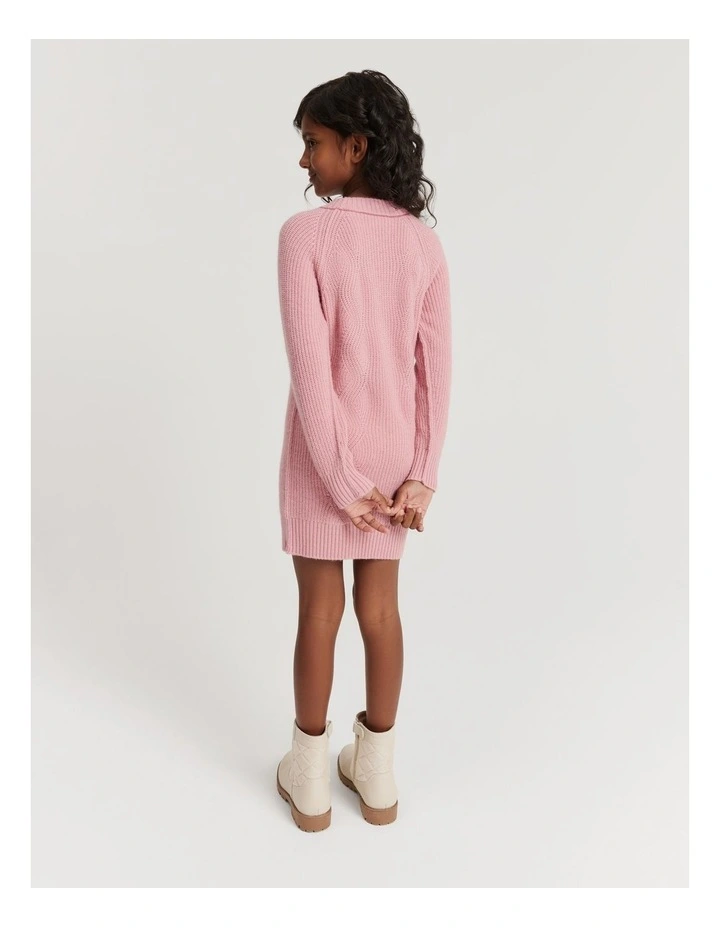 Country Road Knit Dress in Dusty Rose MYER