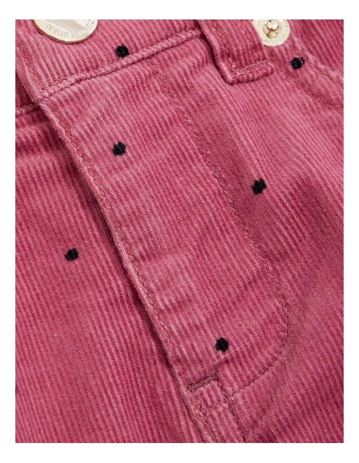 Corduroy Spot Pant in Deep Rose image 5