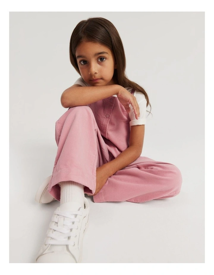 Cord Overall in Dusty Rose image 1